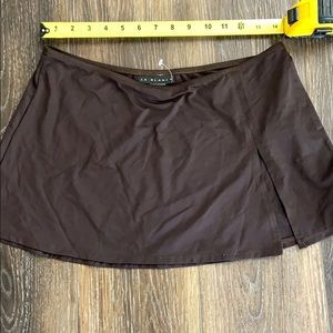 La Blanca Brown Swim Athletic Skirt Small Spandex